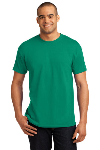 hanes ecosmart 50 50 cotton/poly t shirt 5170 kelly green