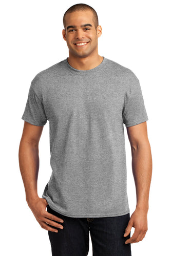 hanes ecosmart 50 50 cotton/poly t shirt 5170 light steel
