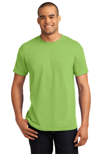hanes ecosmart 50 50 cotton/poly t shirt 5170 lime