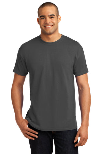 hanes ecosmart 50 50 cotton/poly t shirt 5170 smoke grey