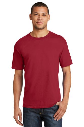 hanes beefy cotton t shirt 5180 deep red