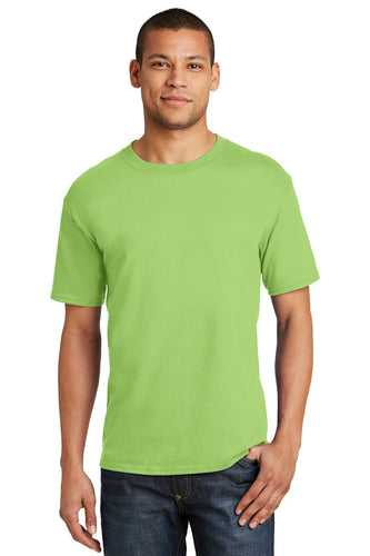 hanes beefy cotton t shirt 5180 lime