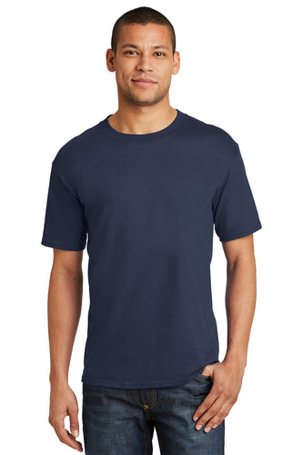 hanes beefy cotton t shirt 5180 navy