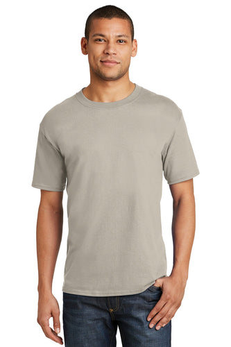 hanes beefy cotton t shirt 5180 sand