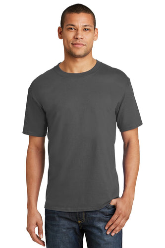 hanes beefy cotton t shirt 5180 smoke grey