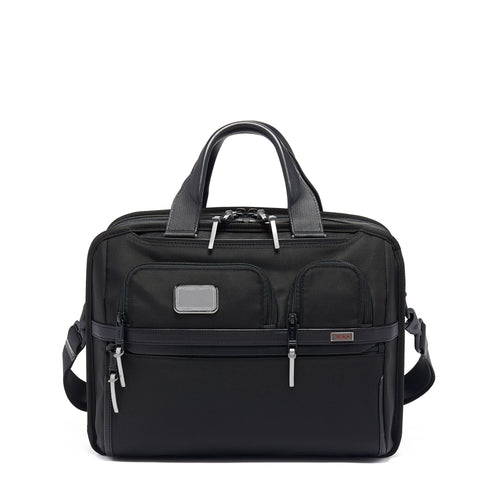 TUMI T Pass Expandable Laptop Brief 1232261546 Metallic Silver