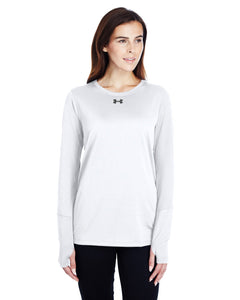 Under Armour Ladies Long Sleeve Locker T-Shirt 2.0 White/ Graphite 1305681