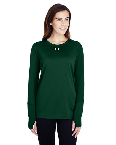 Under Armour Ladies Long Sleeve Locker T-Shirt 2.0 Fr Green/ M Silver 1305681
