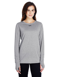 Under Armour Ladies Long Sleeve Locker T-Shirt 2.0 T Gr Ht/ Black 1305681