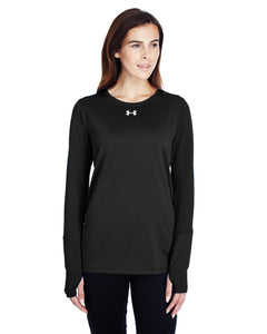 Under Armour Ladies Long Sleeve Locker T-Shirt 2.0 Black/ M Silver 1305681