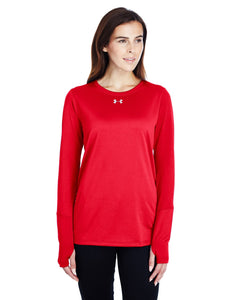 Under Armour Ladies Long Sleeve Locker T-Shirt 2.0 Red/ M Silver 1305681