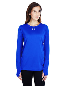 Under Armour Ladies Long Sleeve Locker T-Shirt 2.0 Royal/ M Silver 1305681