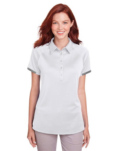 Under Armour White 1343675 polo shirt with logo embroidered