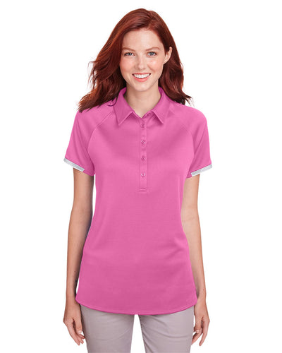 Under Armour Pink Edge 1343675 custom embroidery polo shirts