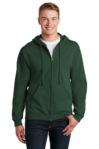 Jerzees Forest Green 993M business sweatshirts with logo