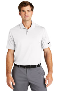 Nike White NKDC2108 custom dri fit polo shirts