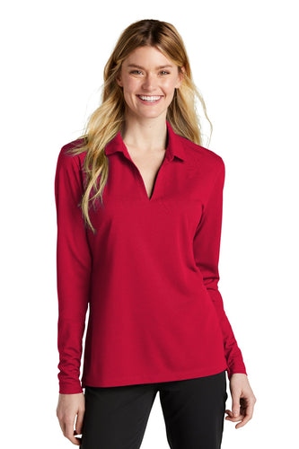 Nike University Red NKDC2105 polo shirts with logos
