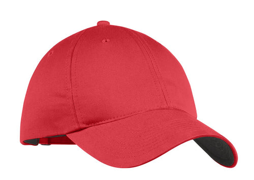 nike unstructured twill cap 580087 gym red