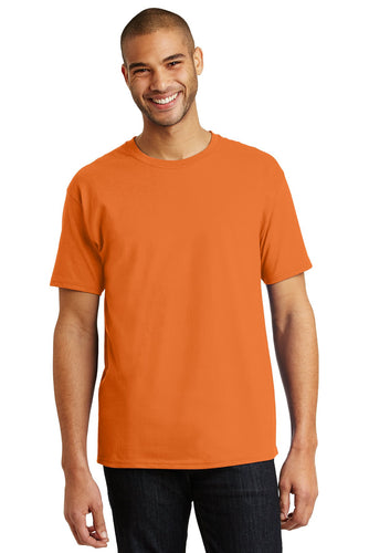 hanes tagless cotton t shirt 5250 athletic orange