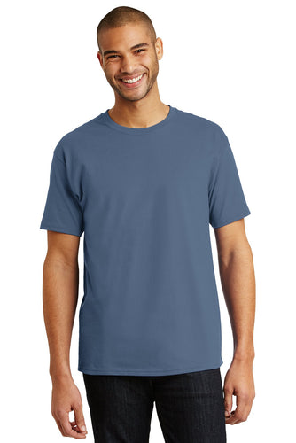 hanes tagless cotton t shirt 5250 denim blue