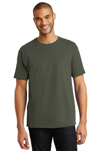 hanes tagless cotton t shirt 5250 fatigue green