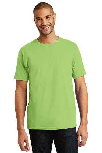 hanes tagless cotton t shirt 5250 lime
