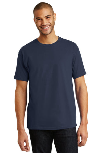 hanes tagless cotton t shirt 5250 navy