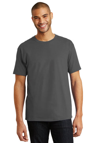 hanes tagless cotton t shirt 5250 smoke grey
