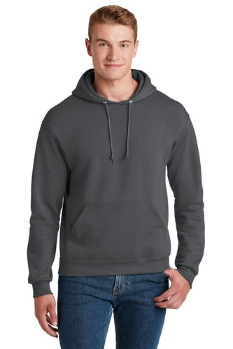 Jerzees Charcoal Grey 996M sweatshirts with company logo