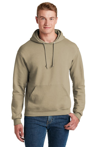 Jerzees Khaki 996M sweatshirts with company logo