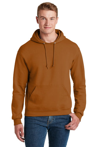 Jerzees Texas Orange 996M sweatshirts with logo embroidery