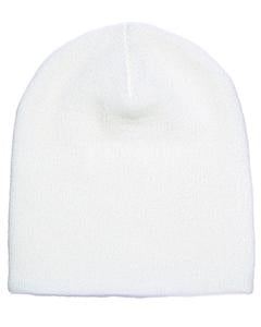 Yupoong Adult Knit Beanie 1500 WHITE