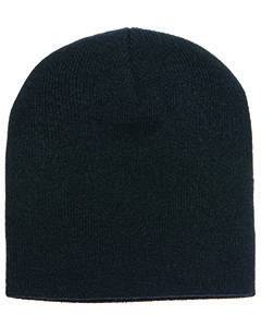 Yupoong Adult Knit Beanie 1500 BLACK