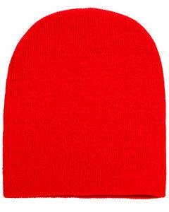 Yupoong Adult Knit Beanie 1500 RED