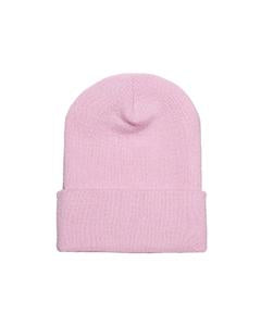 Yupoong Adult Cuffed Knit Beanie 1501 PINK