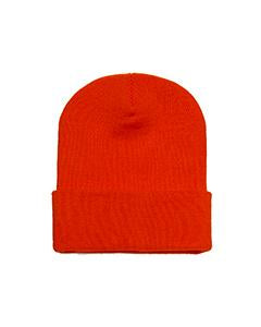 Yupoong Adult Cuffed Knit Beanie 1501 ORANGE