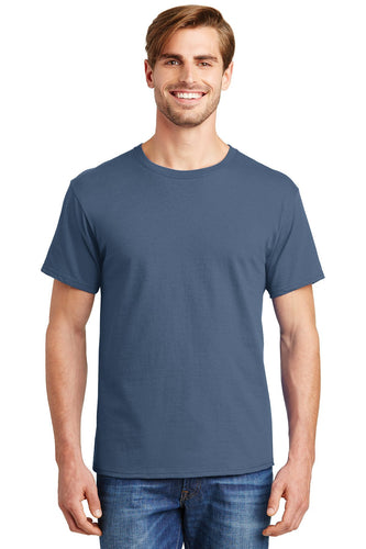hanes comfortsoft cotton t shirt 5280 denim blue