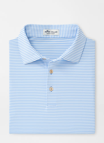 peter millar cottage blue ME0EK03S with hales performance polo custom logo polo shirts