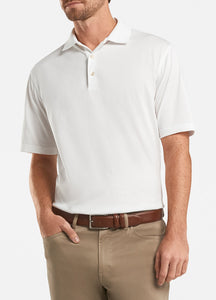 peter millar white ME0K00 with solid mercerized cotton polo custom logo polo shirts