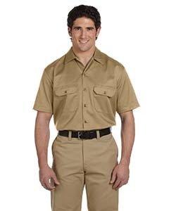 dickies_1574_khaki_company_logo_button downs