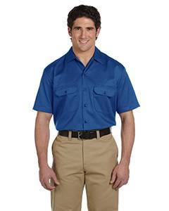 dickies_1574_royal blue_company_logo_button downs
