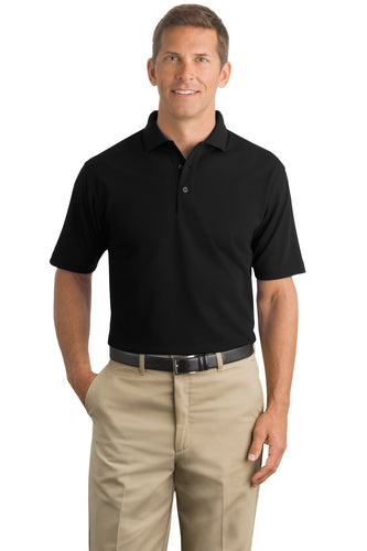CornerStone Black CS402 polo shirt with logo embroidered