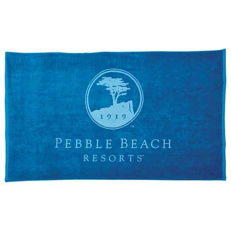 Terry Velour Heavy Weight 15 lb/Doz Beach Towel, Royal