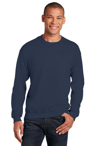 Gildan Navy 18000 custom logo sweatshirts embroidered