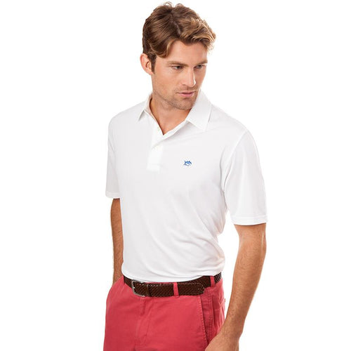 Southern Tide Men's Driver Performance Polo 2508 Classic White