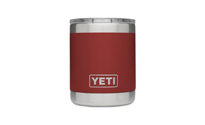 yeti rambler 10 oz lowball brick red