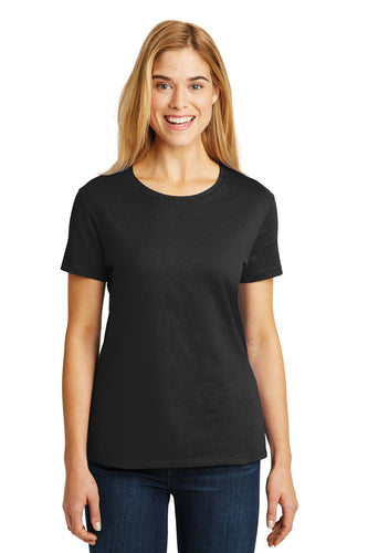hanes ladies nano t cotton t shirt sl04 black