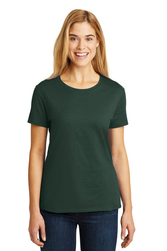 hanes ladies nano t cotton t shirt sl04 deep forest