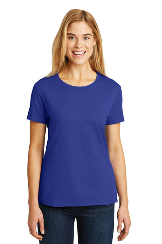 hanes ladies nano t cotton t shirt sl04 deep royal
