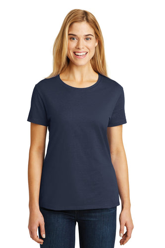 hanes ladies nano t cotton t shirt sl04 navy